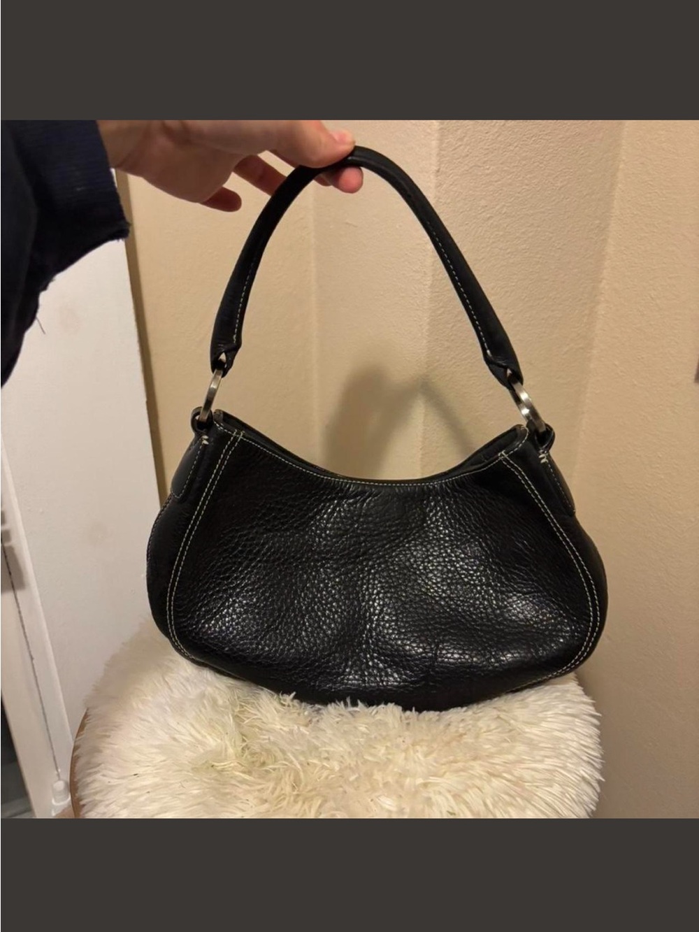 Genuine Leather Black Purse